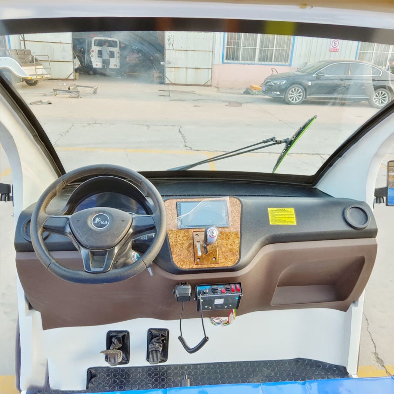 龙云天盾双排5座电动巡逻车皮卡车四轮观光车带斗物业保安巡查车拉货搬运车景区校园巡视车摆渡电瓶载货