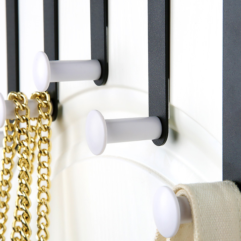 门后挂钩免钉门背式挂衣架免钉打孔创意置物架墙上壁挂衣服衣帽钩蓝