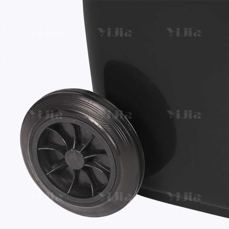 翌嘉YJ4122128 户外分类垃圾桶环卫垃圾桶 120L黑色高清大图