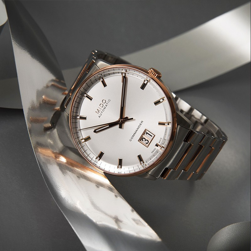 美度mido瑞士手表指挥官系列全国联保送男友礼物钢带自动机械表男表m