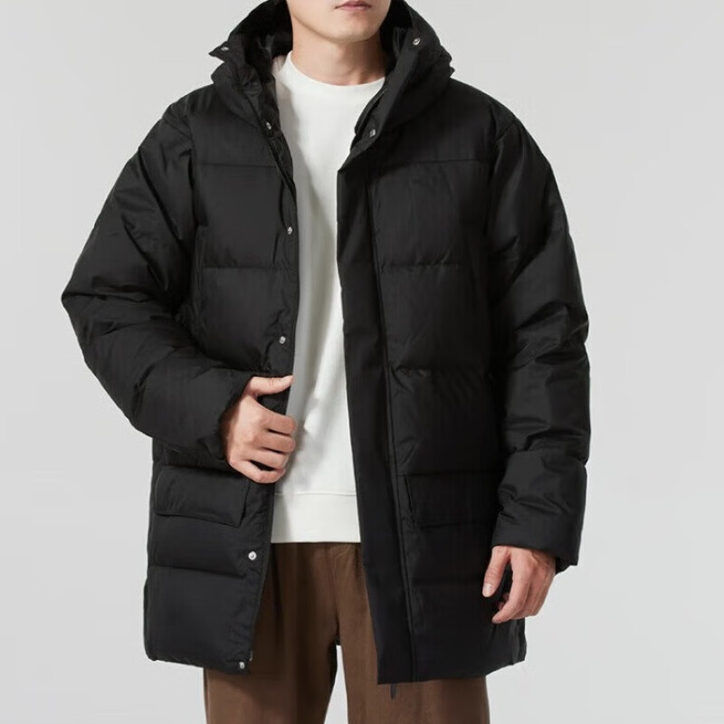 彪马（PUMA）羽绒服男装新款运动服中长款连帽棉羽防风外套684117-01 ZP S 684117-01/黑色