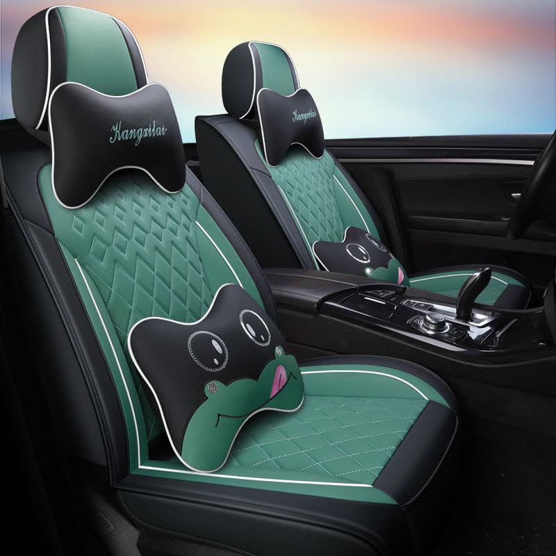 致驾2019款新一代本田凌派汽车坐垫卡通专用广本凌派四季皮革全包座套朗逸速腾凌渡途观帕萨特专用座垫图片