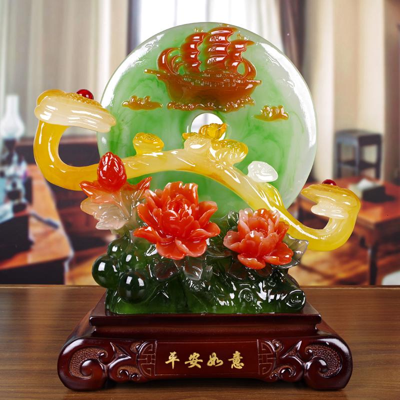 美帮汇平安扣摆件平安如意乔迁新居新婚送礼礼品客厅电视柜桌面玄关工艺高清大图