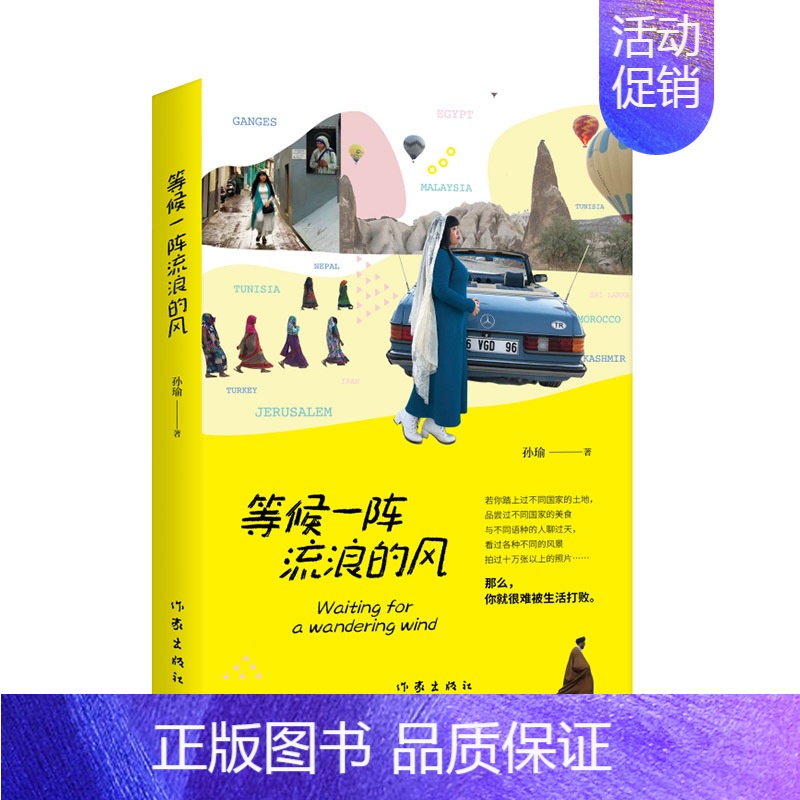 【正版】等候一阵流浪的风(带你踏上过不同国家的土地,孙瑜全新旅行游记随笔)