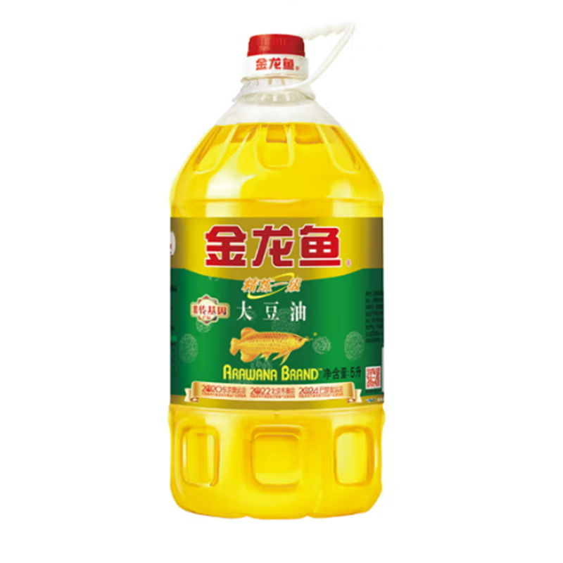 金龙鱼 精练一级大豆油 5L