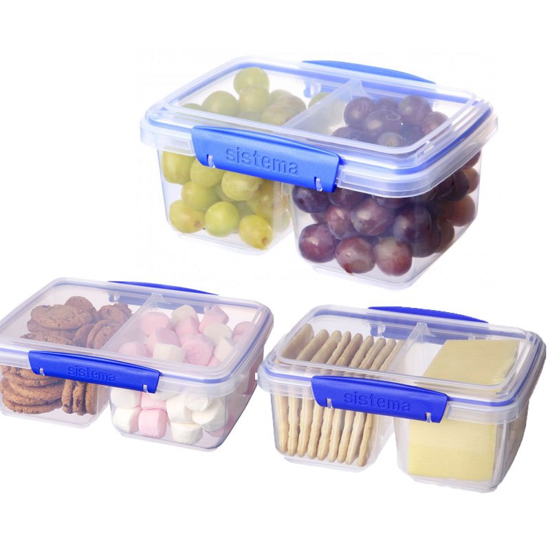 新西兰Sistema 保鲜盒 1520 200ml矩形保鲜盒进口食品材质午餐饭盒水果零食存储盒