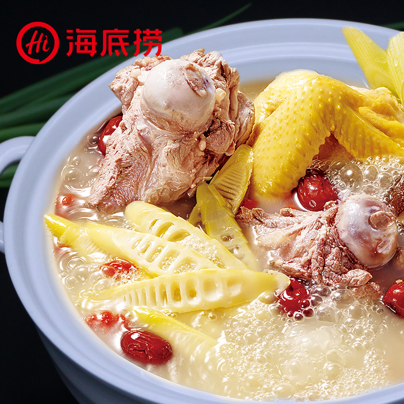 海底捞鲜香清汤火锅汤料110g袋装 大骨熬汤 骨汤味 调味品调味料 火锅底料配料 冬日火锅必备高清大图