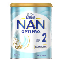 雀巢（Nestle）NANPRO OPTIPRO铂金超级能恩金装婴儿配方奶粉800g 2段*3罐（直邮）