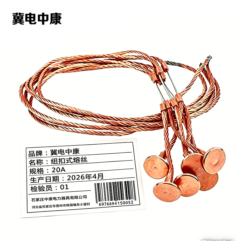 冀电中康 纽扣式熔丝 20A 根高清大图