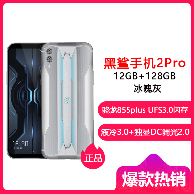 黑鲨游戏手机2 Pro--全网通12+128--冰魄灰