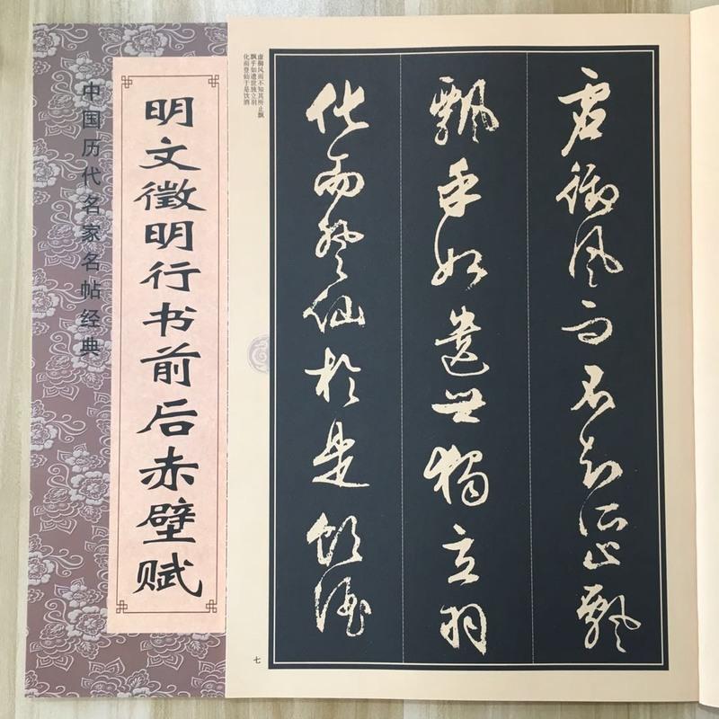 明文徵明行书前后赤壁赋 中国历代名家名帖经典 文征明行书行草毛笔字帖毛笔字帖软笔书法临摹练字帖