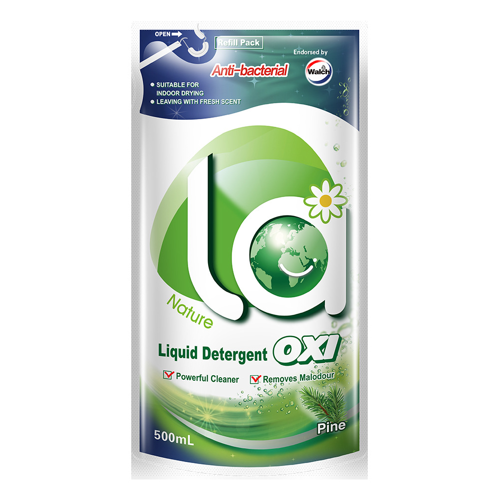 威露士la有氧洗洗衣液高效除菌 500ml松木袋装