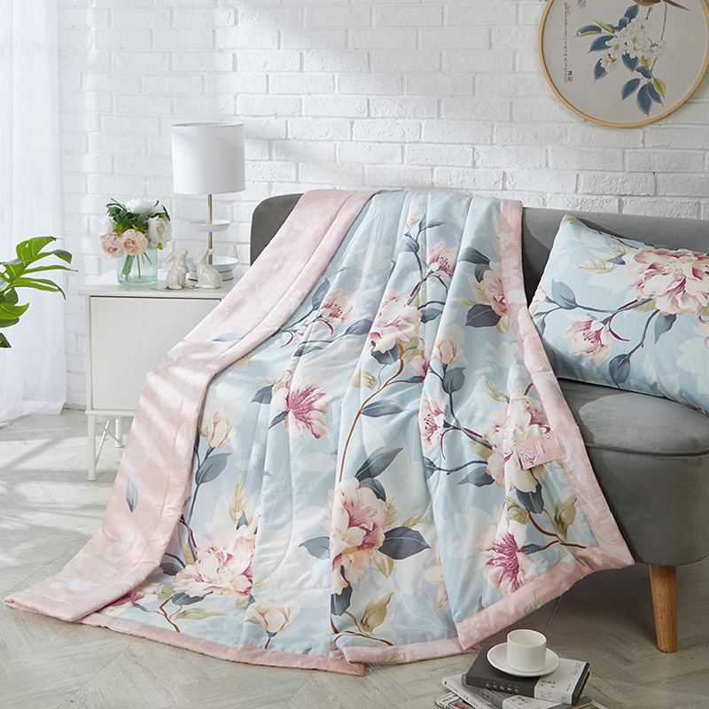 伊伊爱 ZB2000180 全棉印花夏季被子双人空调被 200*230cm随机色(单位:条)