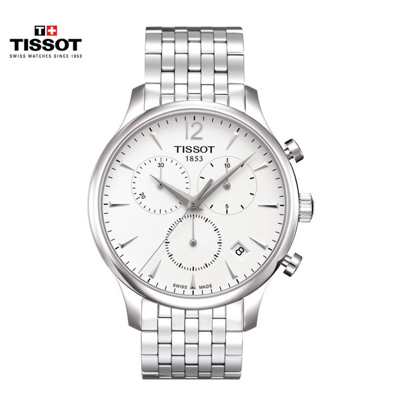 瑞士(TISSOT)天梭手表 俊雅系列 三眼计时日历功能 石英表男士 T063.617.36.037.00