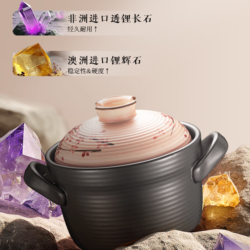 苏泊尔(SUPOR)家用聚能速热加厚养生煲汤陶瓷煲 4.5L TB45T1
