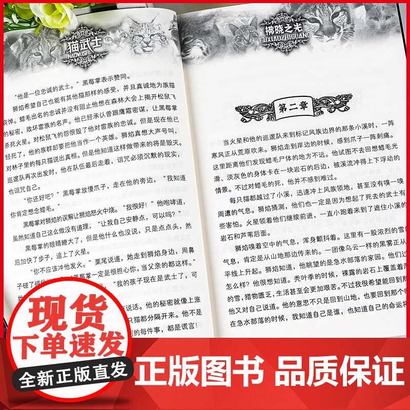 [正版]猫武士全套正版 猫武士八部曲第一二三四五六七部曲 中小学生课外阅读书 猫武士中文版儿童成长动物小说故事书高清大图