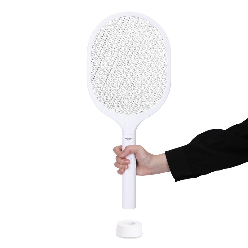 纬达斯979GB电蚊拍充电式带底座室内家用灭蚊器紫光诱蚊灭蚊灯强力蚊拍二合一经典款[紫光灯+收纳底座]高清大图