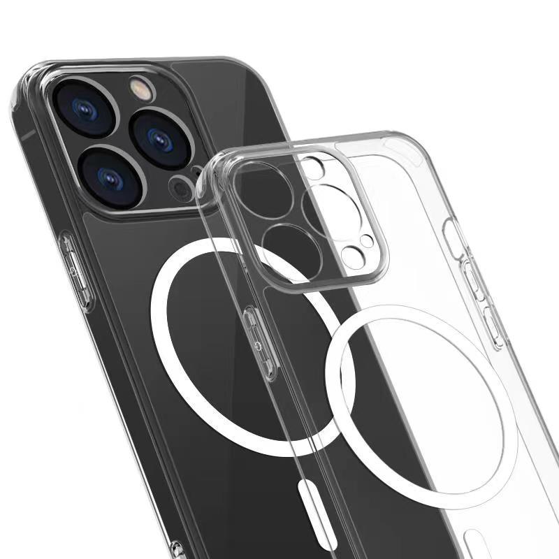 ibattz适用iphone15磁吸手机壳苹果15promax液态硅胶新款支架壳支点防摔360°可磁吸Magsafe透明