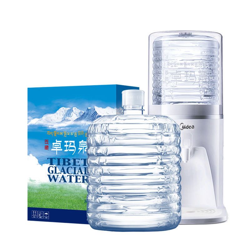 西藏卓玛泉12L天然水多箱搭配饮水机水卡套餐西藏天然弱碱低钠桶装家用饮用水矿泉泡茶水