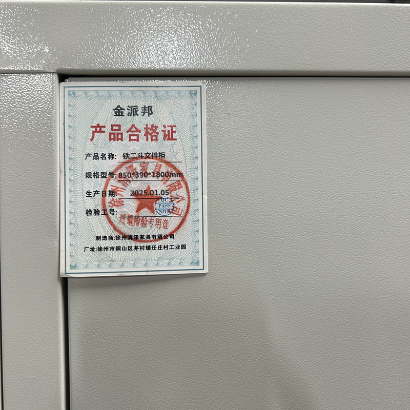 金派邦 铁二斗文件柜 850*390*1800mm (台)