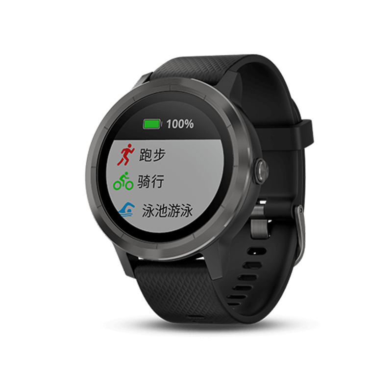 Garmin佳明vivoactive3GPS定位智能运动功能手表跑步骑行游泳来电提醒睡眠监测(遂空黑 PVD镀膜)