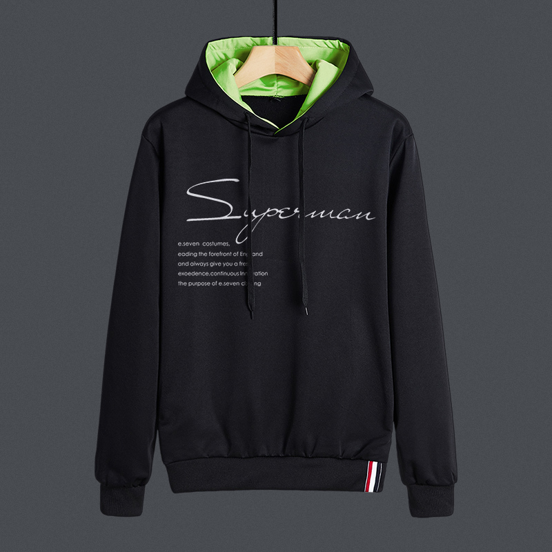 冬季男士卫衣加绒加厚打底衫保暖衣服长袖青少年上衣胖子连帽L215