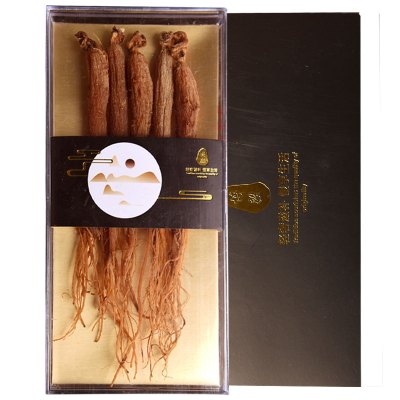 博毅 无加糖红参礼盒装50g 长白山人参红参整枝 可泡水煲汤