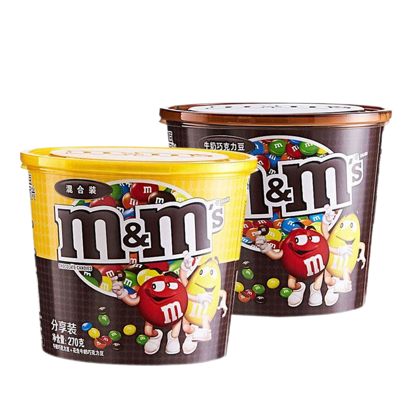 德芙mms牛奶巧克力豆*2桶装mm豆糖喜果儿童新年零食小吃mm妙趣畅享碗 (牛奶巧克力豆+混合巧克力豆)高清大图
