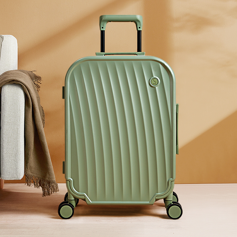 爱华仕超窄铝框拉杆箱时尚行李箱男女登机箱20寸密码箱坚固抗压6666