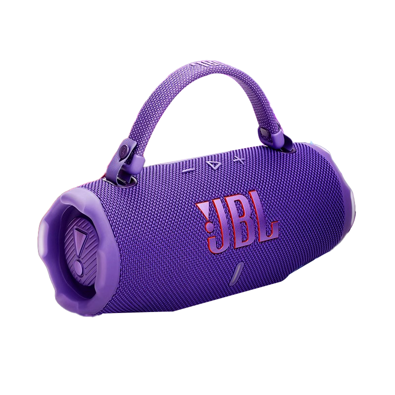 JBL CHARGE6 音乐冲击波六代 便携式蓝牙音箱+低音炮 AI音效增强 户外防尘防水 桌面音响 防水黑橙配高清大图