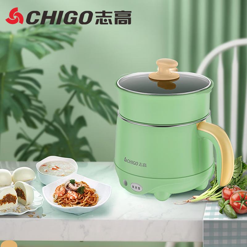 志高志高多用途锅电煮锅(带蒸笼)高清大图