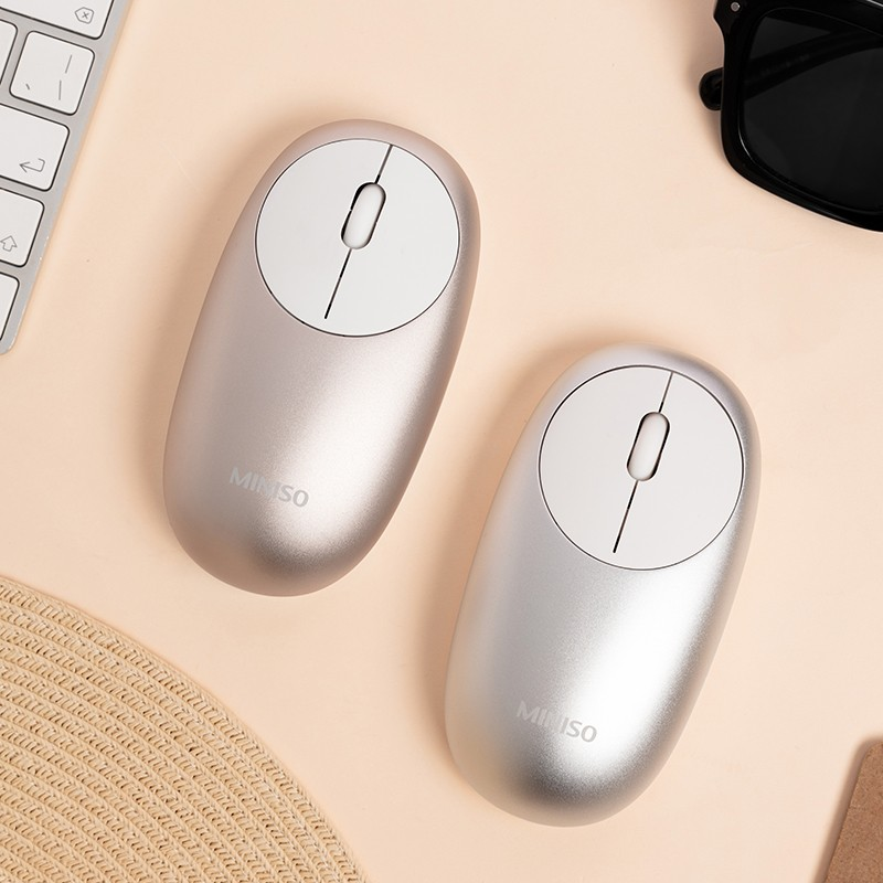 miniso名创优品双模时尚无线金属鼠标男女生办公静音无线鼠标