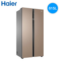 海尔（Haier）BCD-615WDCZ 615升 对开门冰箱 风冷无霜 干湿分储 双变频系统 对开双门冰箱 全空间保鲜