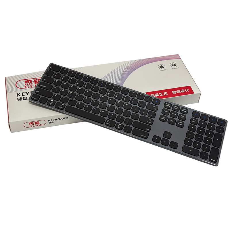 杰储(GCHUL) J120 无线 全铝合金 键盘 (计价单位:个) 黑色高清大图