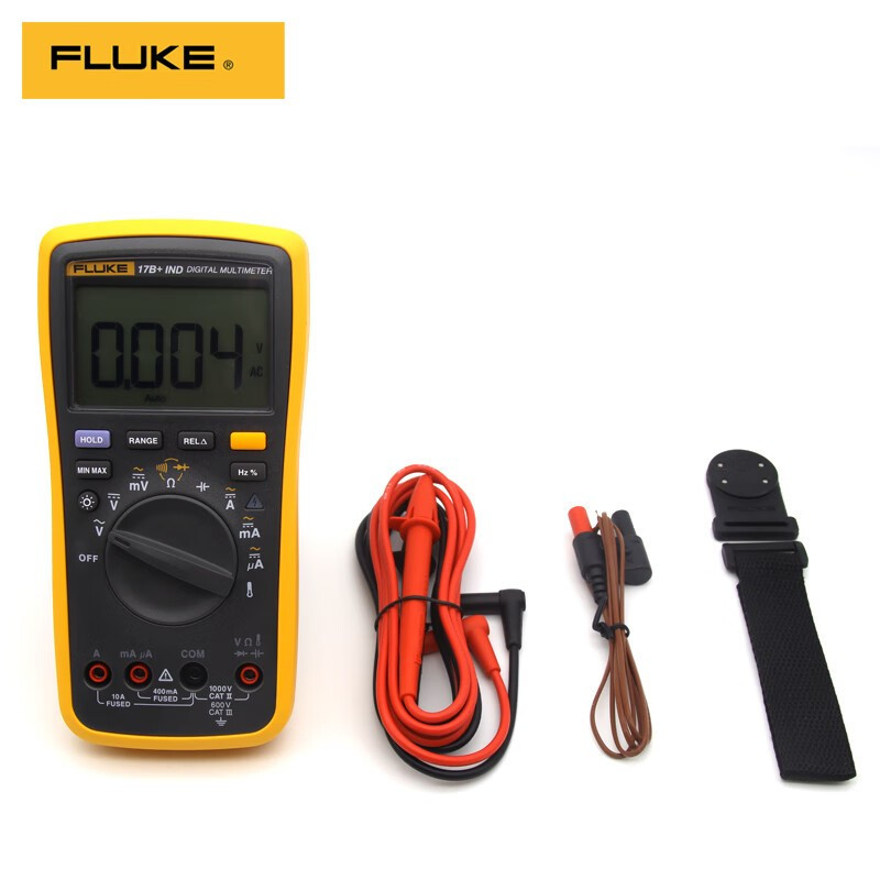 FLUKE 数字万用表17B+ IND 显示位数6000字 智能防烧 五年质保