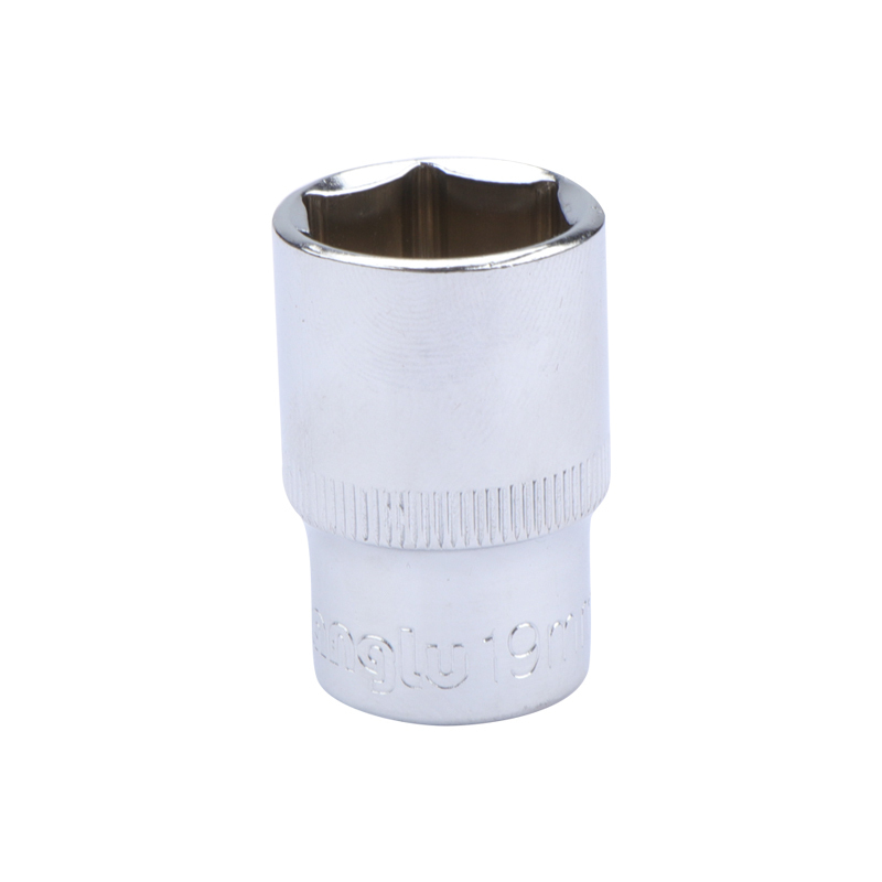 长鹿 1/2”碳钢镜面六角套筒 15mm