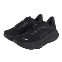 Hoka One OneHOKA男跑步鞋缓震舒适大码宽楦透气耐磨户外运动鞋 Black 46.5