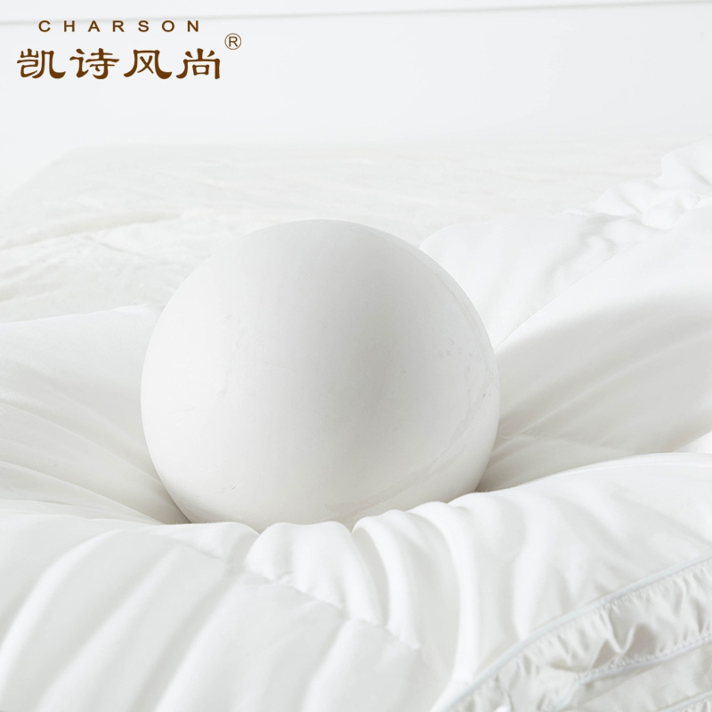 凯诗风尚(CHARSON)水洗鸭毛被 苏宁自营 秋冬加厚保暖白鸭绒羽绒被冬被面料双人被褥春秋被芯