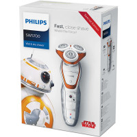 飞利浦(Philips) 星球大战系列 全身水洗 干湿两用 电动剃须刀SW5700三刀头，充电式 旋转式