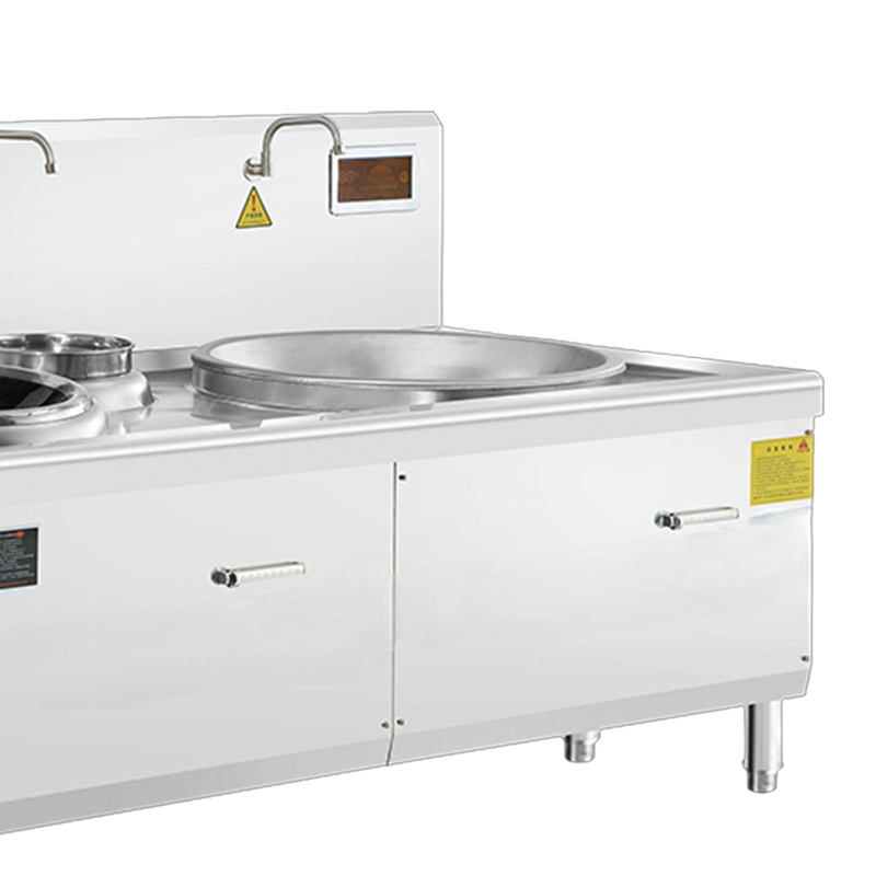 疆途者 商用电磁灶电炒灶双头大锅灶一大一小15kw+20kw SJTZ-1RH-8011高清大图