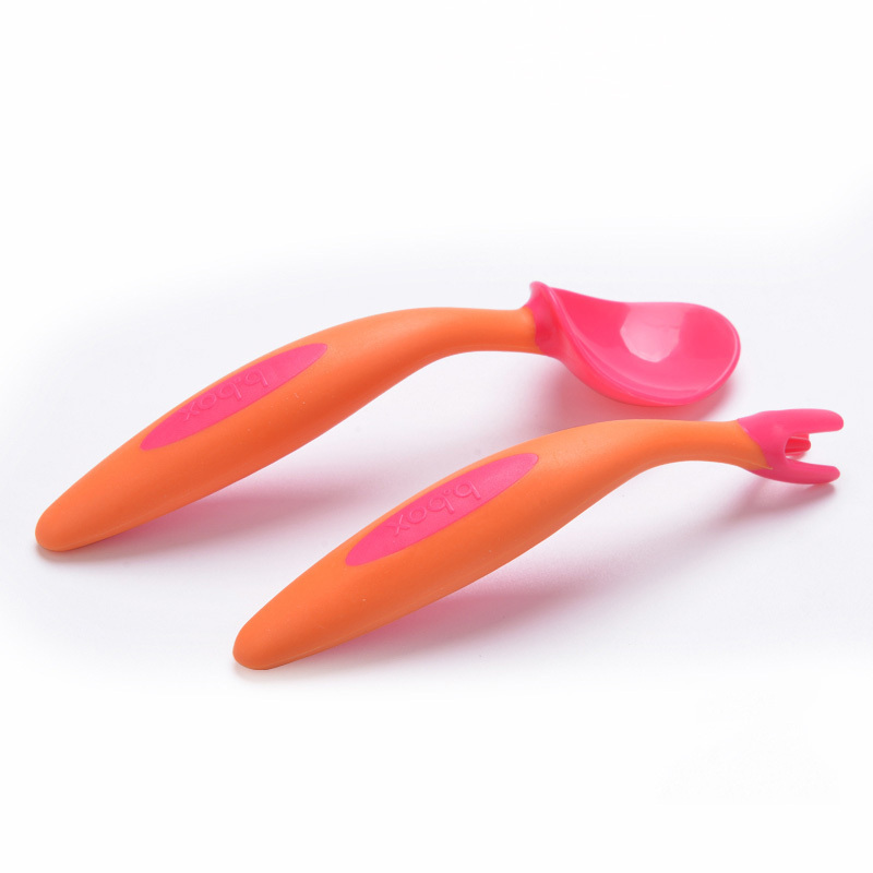 b.box cutlery set三角叉勺套装-草莓粉高清大图
