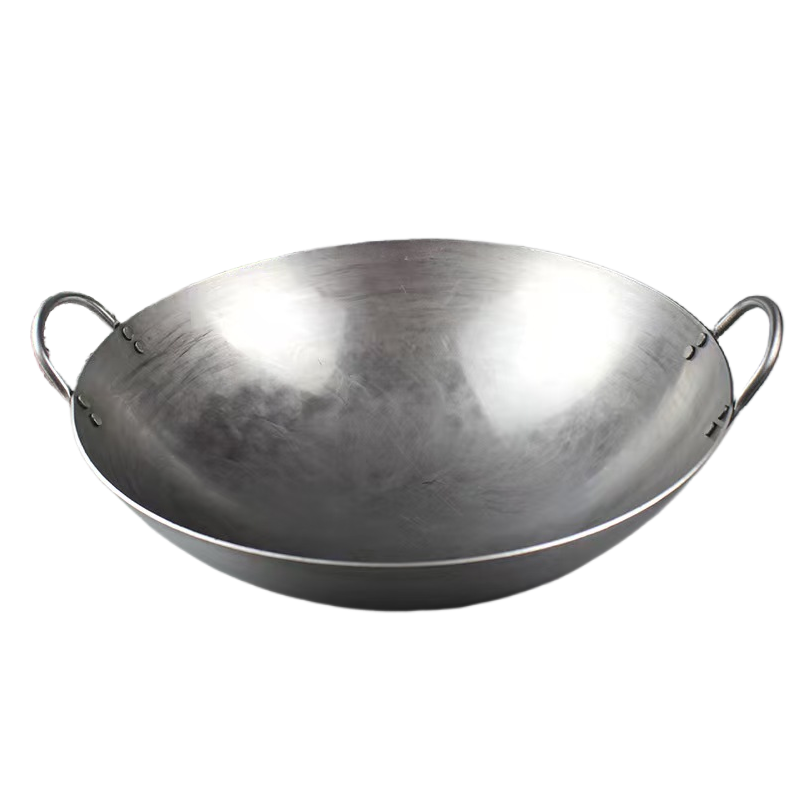 山水本色 老式加厚铁锅炒锅 42cm 个