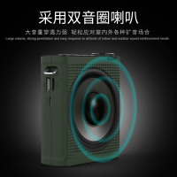 PANDA/熊猫K75无线特高频UHF扩音机教师教学导游用小蜜蜂专用扩音器便携播放机迷你插卡音箱 军绿色