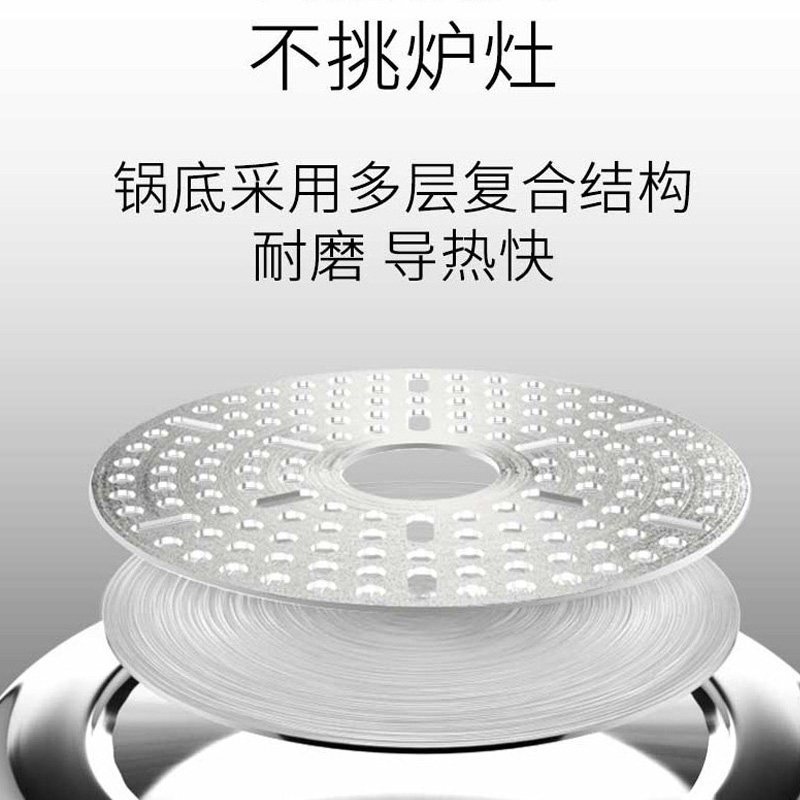 双喜高压锅13.5L 30cm商用大容量燃气电磁炉通用加厚防爆大号压力锅10-12人 囍DOUBLE HAPPINESS