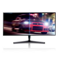 联想(Lenovo)S34J550WQC 34英寸2K超清电脑显示器21:9带鱼屏Freesync全接口可壁挂
