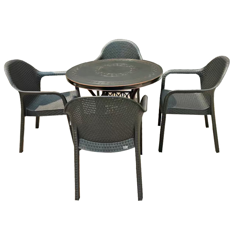 亿铁(YI TIE)餐桌椅一桌四椅YCZT097/套高清大图