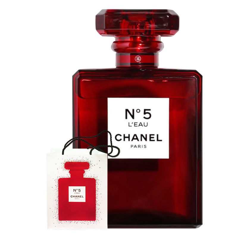 [送礼优选]香奈儿(chanel)n°5 leau清新晨露淡香水 红色限定版 100