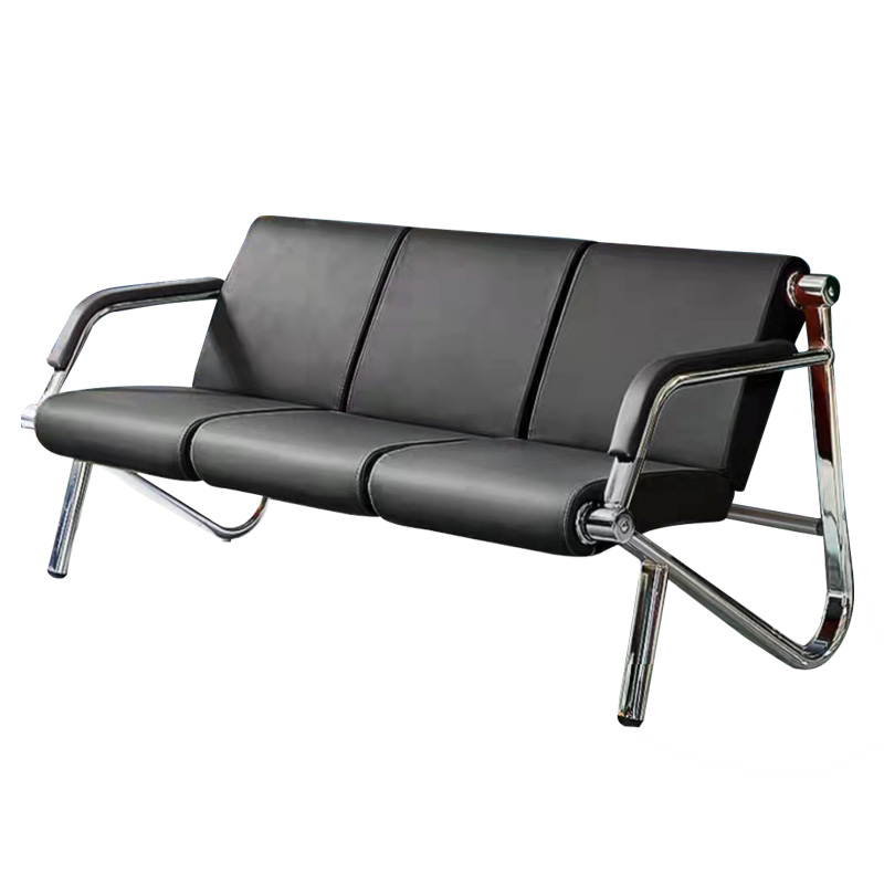 匡大 办公沙发 皮艺沙发 办公室接待沙发 牛皮 三人位 KDT817高清大图