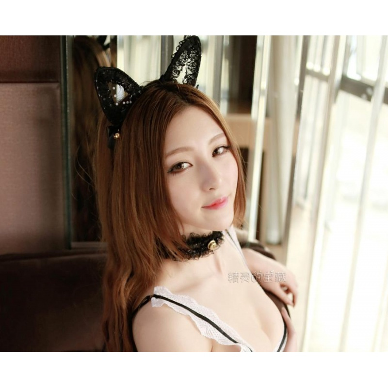 性感情趣内衣配饰极度诱惑欧美 唯美蕾丝铃铛项圈颈环成人狗奴sm