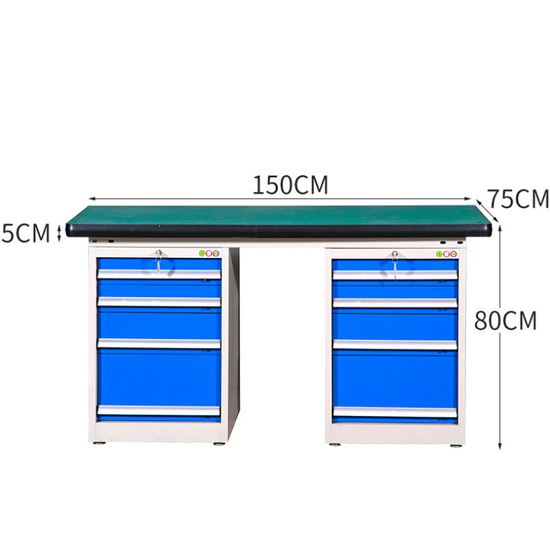 怡卓欧钳工台1.5米双四抽张